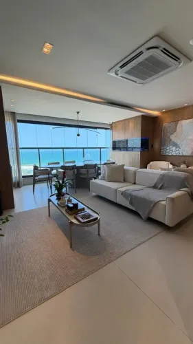 Apartamento a venda no Dumare Jaguaribe com 3 suites vista mar mobiliado e nascente