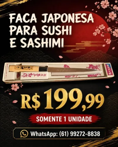 Faca para sushi e sashimi