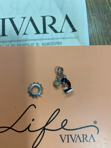Berloque pingente Vivara microscópio
