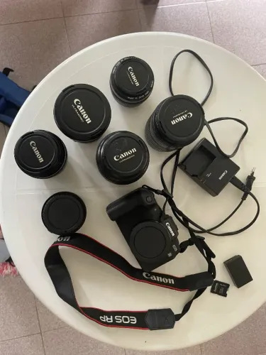 Camera Canon r rp e lentes