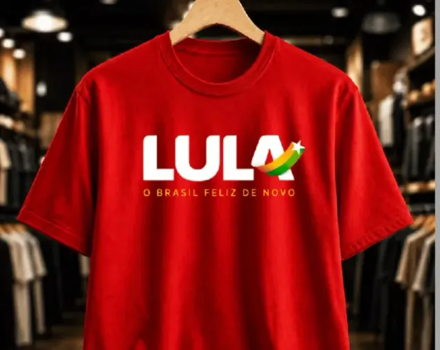 Camiseta Unissex Camisa Lula o Brasil Feliz De novo 100% Algodão do P ao G3 Plus Size. 