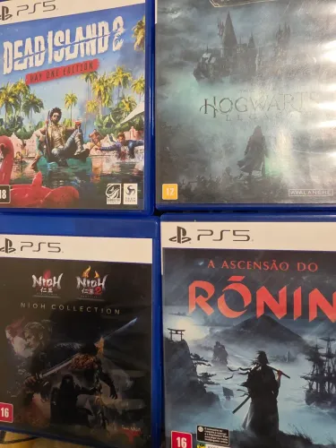 4 jogos ps5 por 450,00 hogwarts legacy desde island 2 nicho collection ronin