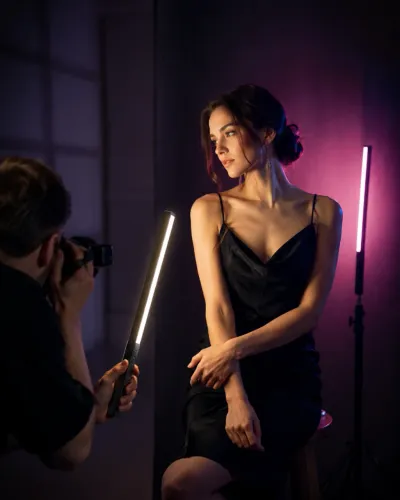 2 Bastões de led RGB para fotógrafos & filmakers