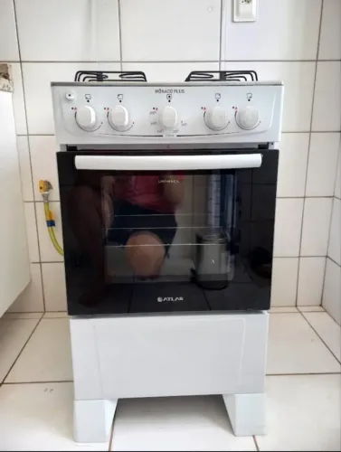 ÓTIMA OPORTUNIDADE FOGÃO ATLAS MESA DE INOX AUTOMÁTICO SEMINOVO