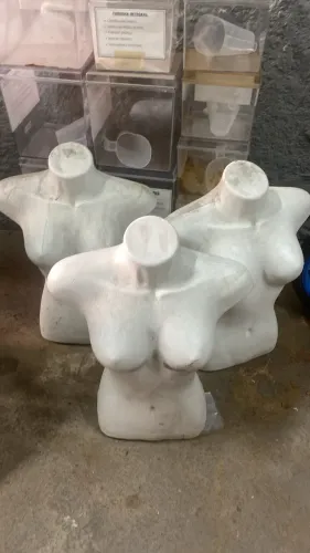Manequim busto 3 unidades