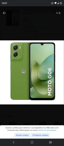 Moto g06 com 1 ANO DE GARANTIA 