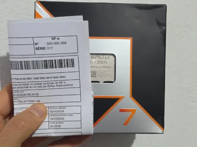 (Novo) Processador AMD Ryzen 7 9800X3D 8C/16T 4.7GHz (104MB 3D V.CACHE) + Nota Fiscal