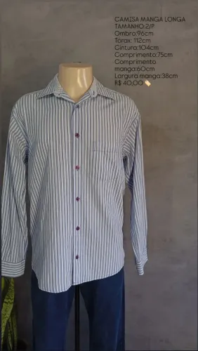 CAMISA SOCIAL MANGA LONGA