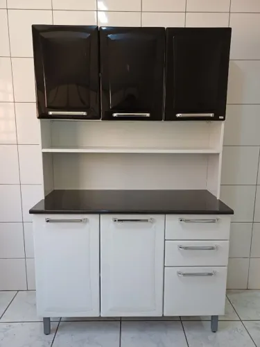 Armário de Cozinha Itatiaia em Aço 1,20m com Tampo em Fórmica - NÃO ENVIO E NEM ENTREGO