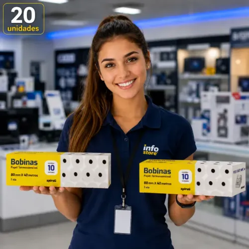 Bobina Térmica 80mm 10 Un Spiral