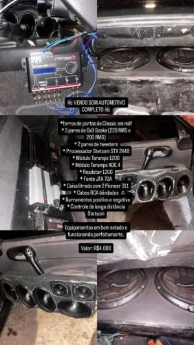 Som automotivo completo