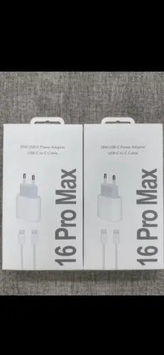Carregador rápido PD 35W para iPhone 16 15 14 Pro Max, cabo Type C