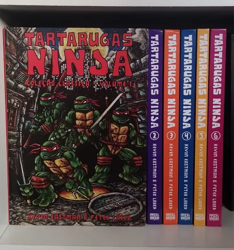 Coleção Tartarugas Ninja ( Coleção Clássica ) vol.1 ao 6 ( Completo ) Pipoca & Nanquim