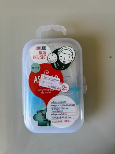 Aspirador Nasal LikLuc para Bebê - 0+ meses
