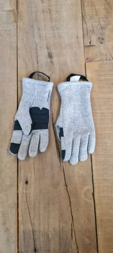 Luvas térmicas infantis em fleece cinza Quechua