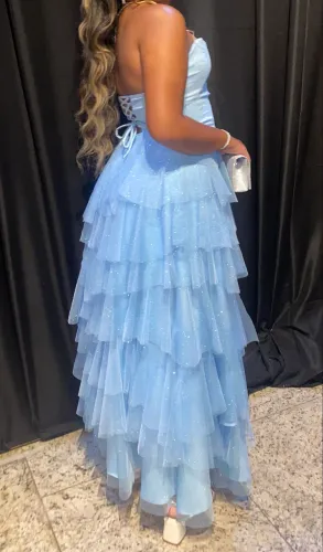 Vestido festa azul serenity