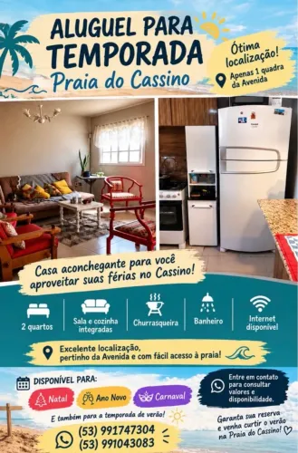 ? ALUGUEL DE TEMPORADA - PRAIA CASSINO