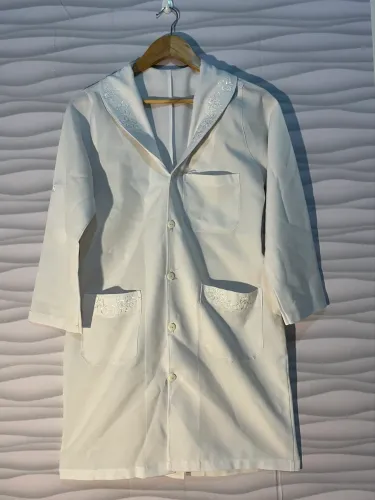 jaleco feminino p branco
