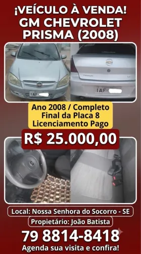 Chevrolet Prisma Sed. Maxx 1.0 8V Flexpower 4P 2009