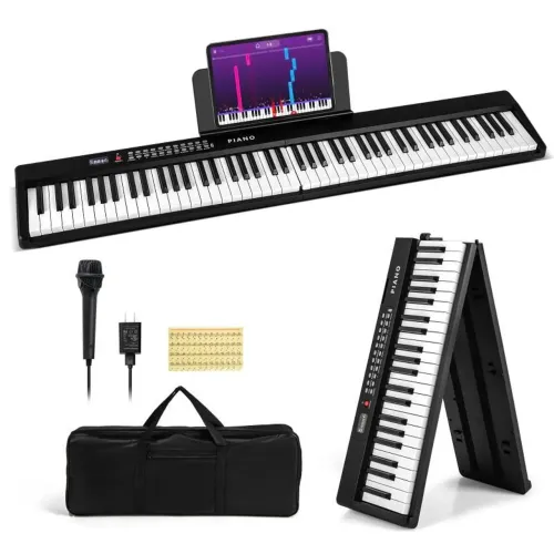 Piano 88 Teclas Dobravel Completo Nao Tem Tecla Sensitiva