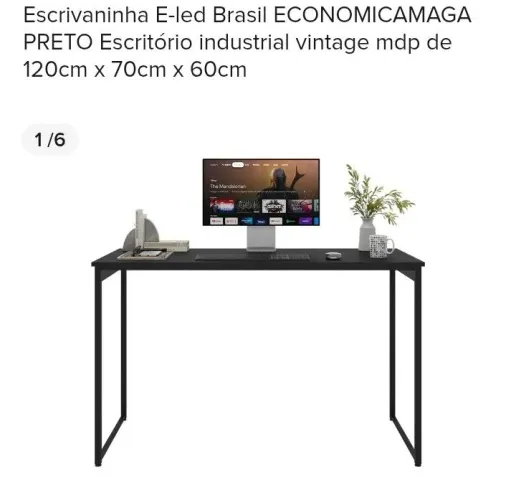 NOVA Escrivaninha Preta