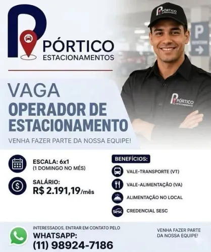 VAGAS DE EMPREGO ABERTA