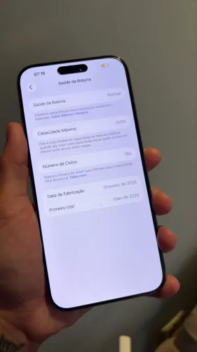iPhone 16 pro max 100% bateria (oportunidade)