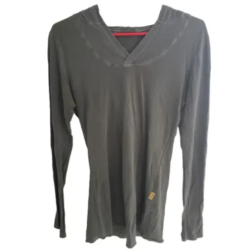 Camiseta Redley Feminina Capuz Manga Longa Original Cinza Tamanho P