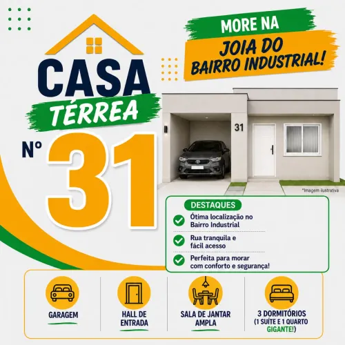 Bairro INDUSTRIAL Raridade, conforto e conveniência.