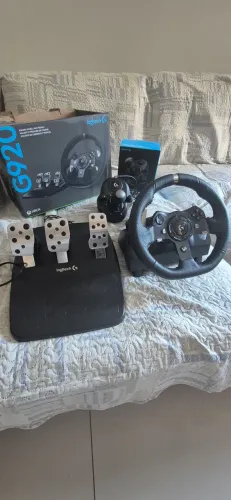 Kit Volante Gamer Logitech G920 + Câmbio Driving Force Shifter Xbox/PC