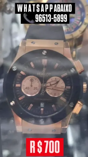 Relógio HUBLOT CHROGRAPH MULTIFUNCIONAL ROSE GOLD