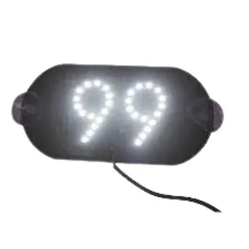 Placa Led 99 Identificação Motorista Aplicativo