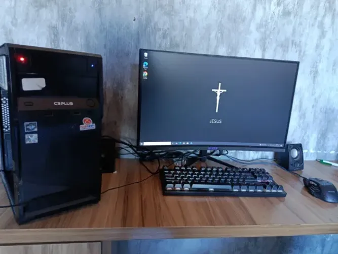 PC Completo + Monitor Gamer Mancer Valak e teclado mecânico + mouse