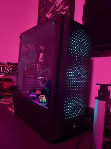 Gabinete gamer Rise Mode (fonte, placa mãe, fans )