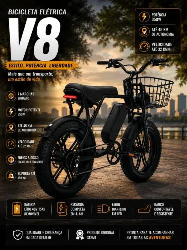 Bicicleta Elétrica V8