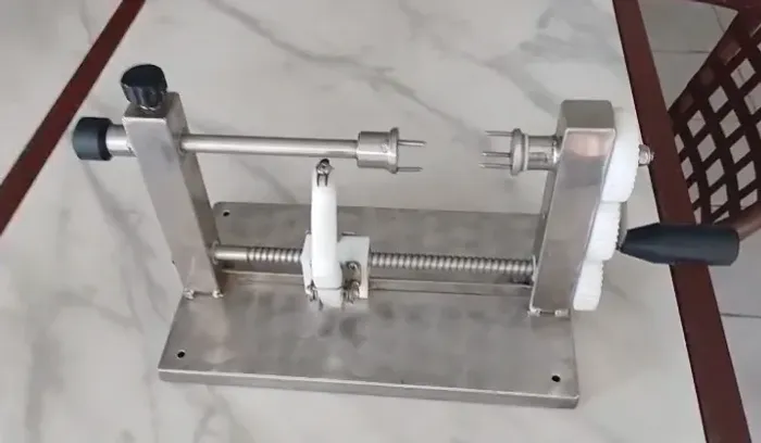 Máquina de cortar mangas em tiras