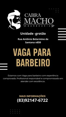 Vagas para barbeiro profissional