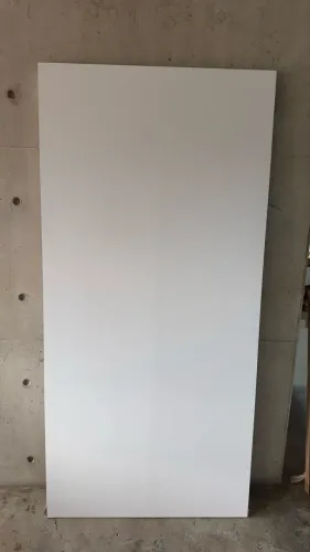 Porta Branca 1m + Kit de Correr 2m + Puxador Branco
