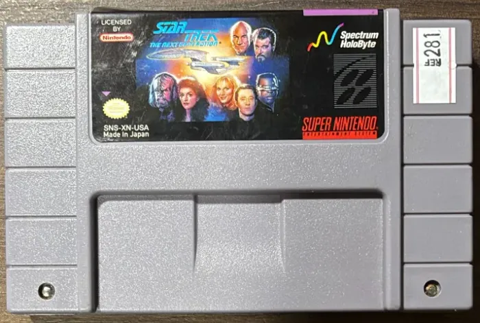 Star Trek The Next Generation Future's Past Original SNES Super Nintendo Ref.281