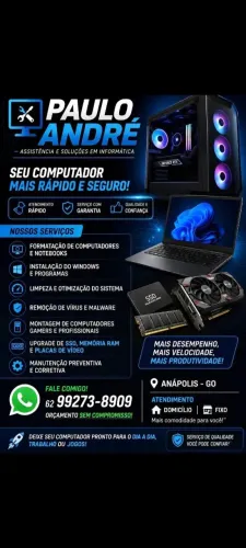 Formatação de computadores e notebooks