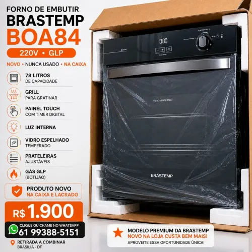 Desapegando Forno a Gás Brastemp de embutir 78L