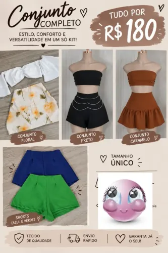 Lote de roupas femininas - tudo por R$ 180!