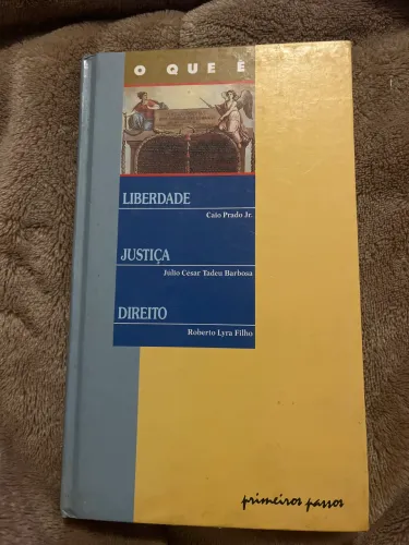 Doação livro de direito - o que é liberdade, justiça e direito
