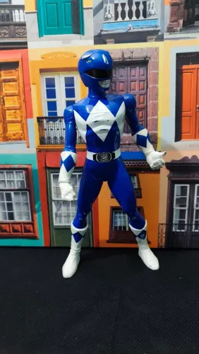 Boneco Power Rangers Azul - 23 cm | Colecionável