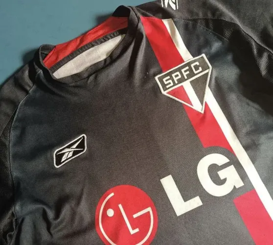 Camisa 2008 SPFC Preta São Paulo FC Goleiro Tamanho P