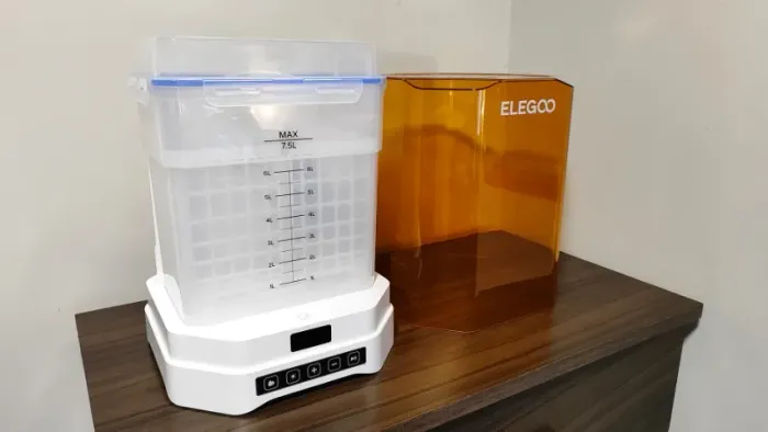ELEGOO MERCURY PLUS V3.0 Wash and Cure + 3 baldes de armazenamento de IPA ou Etanol