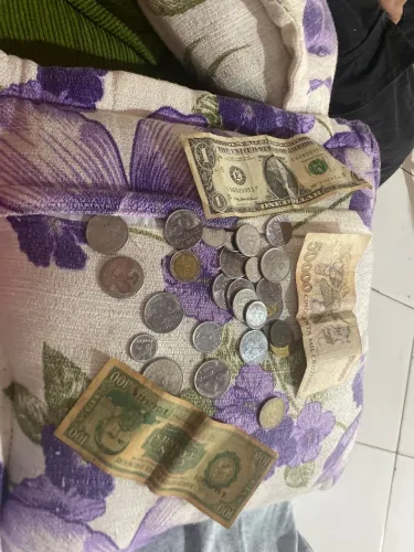 Moedas e notas antigas 