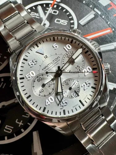 Relogio Hamilton Khaki Pilot Chrono