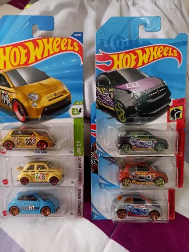 Hot Wheels Fiat 500 kit com 6 minis