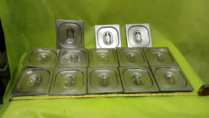 11 Tampas Inox GN 1/2 para Cubas de Rechaud / Buffet - R$ 10,00 cada